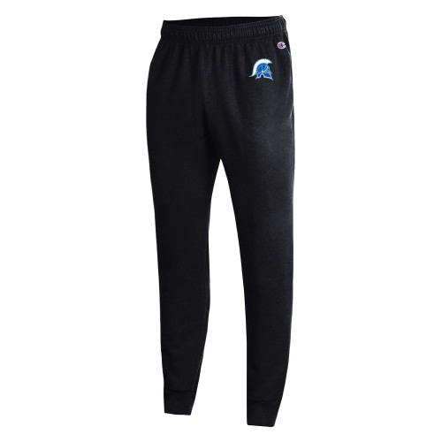  Champion Black Powerblend Fleece Jogger - Helmet Primary Athletic Mark