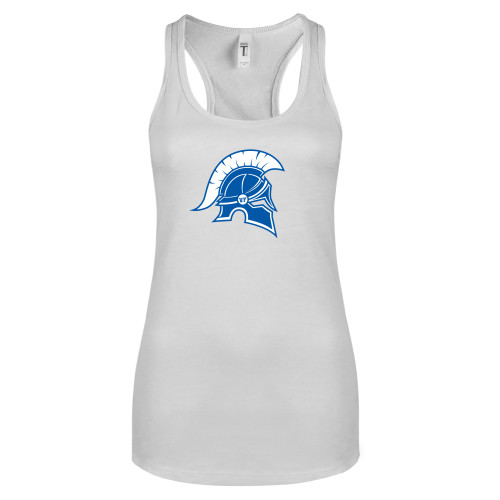  Next Level Racerback Tank White - Helmet Primary Athletic Mark