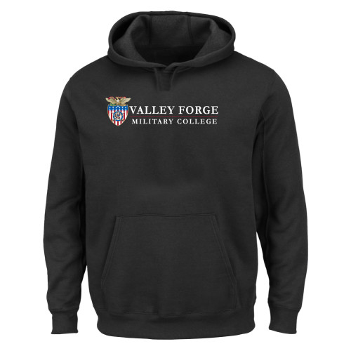  Extended Black Hoodie - VFMC Primary Institutional Mark