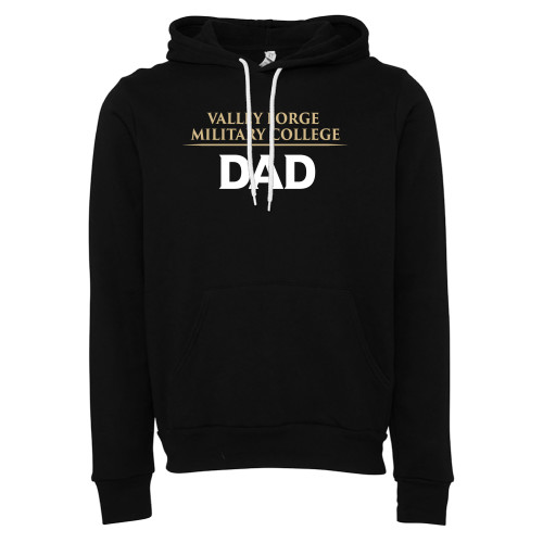  Bella + Canvas Black Fleece Hood - Dad