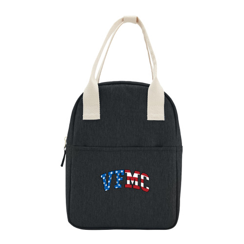  Black WorkSpace Lunch Cooler Bag - VFMC American Flag Arched