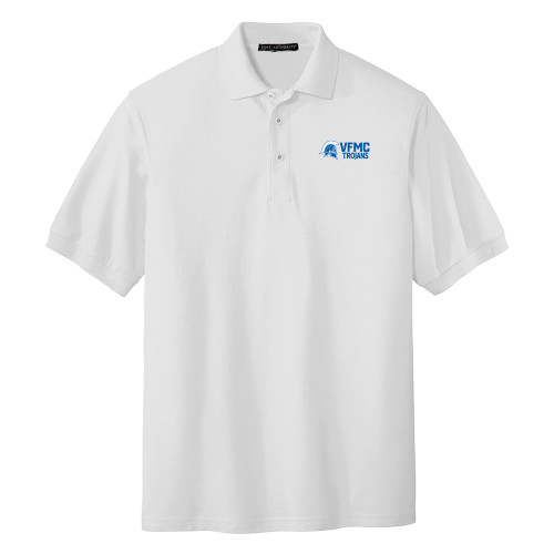  White Silk Touch Polo - VFMC Trojans
