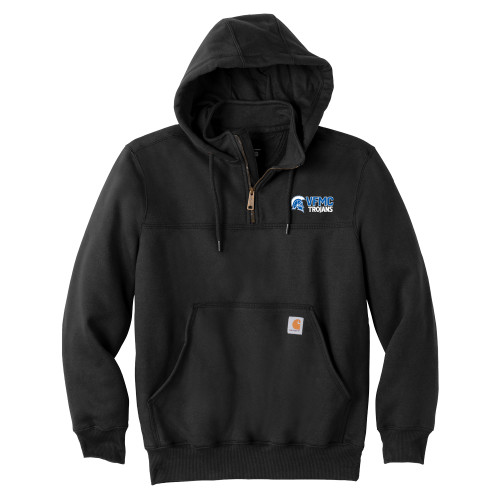  Carhartt Black Rain Defender Paxton Hooded Zip Sweatshirt - VFMC Trojans