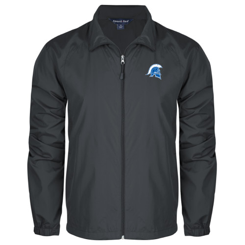  Charcoal Full Zip Wind Jacket - Helmet Primary Athletic Mark