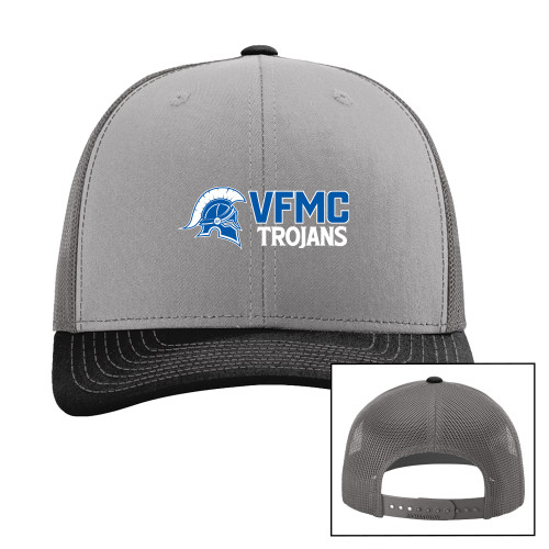  Richardson Grey/Charcoal/Black Trucker Hat - VFMC Trojans