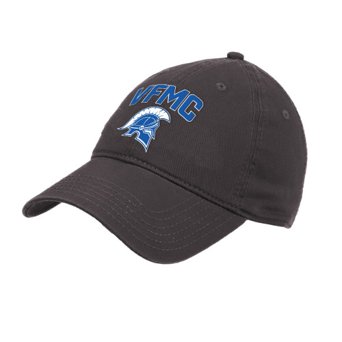  Charcoal Unstructured Adjustable Low Profile Hat - VFMC Helmet Curved