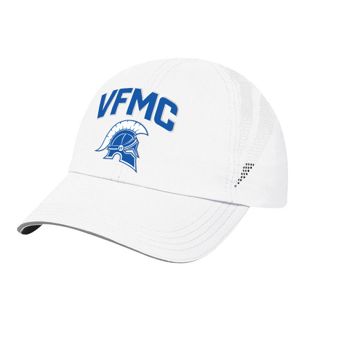  Womens White Performance Cap - VFMC Helmet Curved