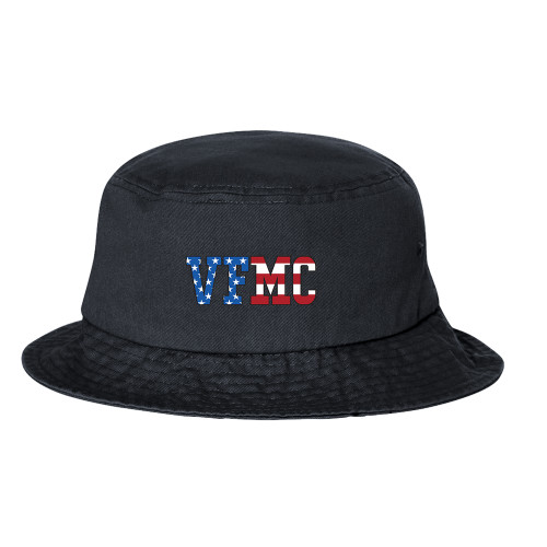  Sportsman Black Bucket Hat - VFMC American Flag