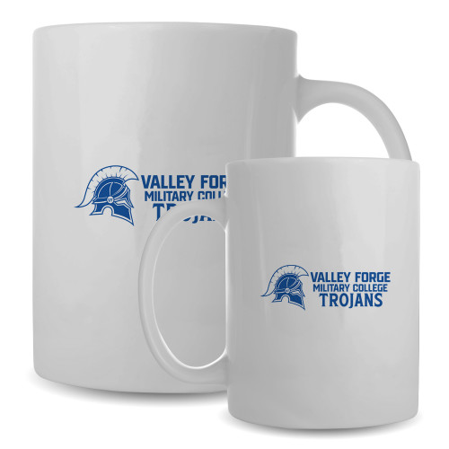  Full Color White Mug 15oz - Valley Forge Military College Trojans