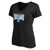 Thumbnail image for  Womens Plus Black V Neck T Shirt