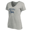 Thumbnail image for  Womens Plus Heather Grey V Neck T Shirt