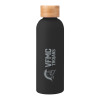 Thumbnail image for  Blair Black Stainless Steel Bottle w/ Bamboo Lid 17 oz