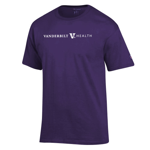  Champion Purple T Shirt - Vanderbilt Health Flat