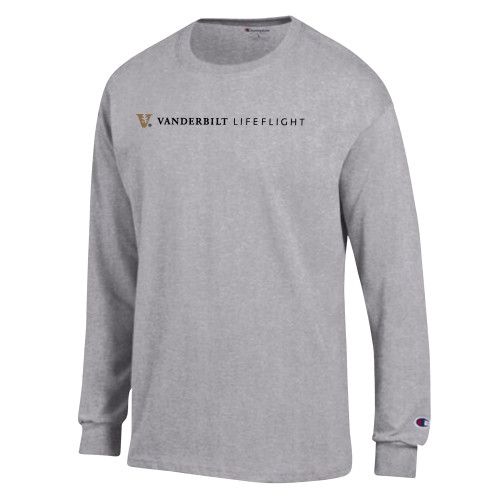  Champion Oxford Grey Long Sleeve T Shirt - Vanderbilt LIFEFLIGHT