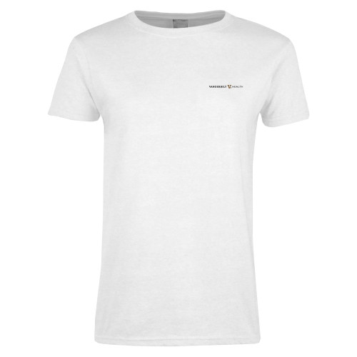 Womens White Short Sleeve Tee - Vanderbilt Health Flat
