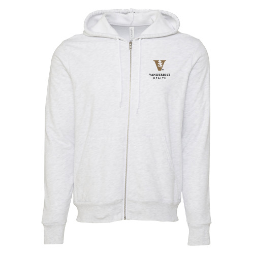  Bella + Canvas Ash Grey Full Zip Hood - Vanderbilt Health