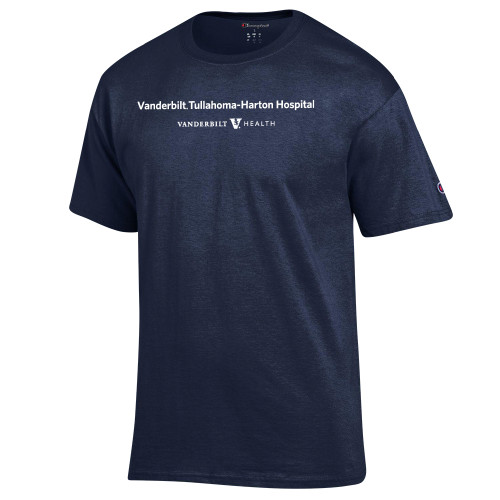  Champion Navy T Shirt - Vanderbilt Tullahoma-Harton Hospital Vanderbilt Health