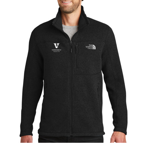  The North Face Black Heather Fleece Jacket - Vanderbilt Health EMB