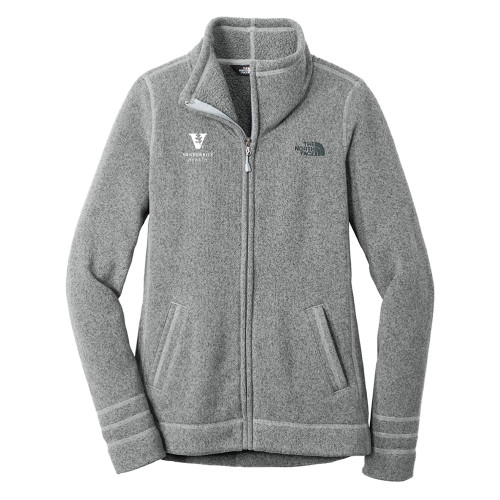  The North Face Womens Grey Heather Fleece Jacket - Vanderbilt Health EMB