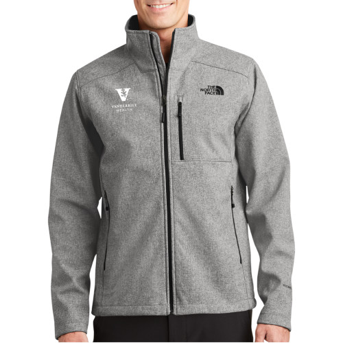  The North Face Grey Heather Apex Barrier Softshell Jacket - Vanderbilt Health EMB