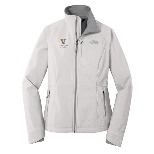  The North Face Womens Light Grey Heather Apex Barrier Softshell Jacket - Vanderbilt Health EMB