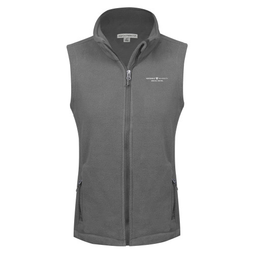 Vanderbilt Medical Center Womens Charcoal Fleece Full Zip Vest