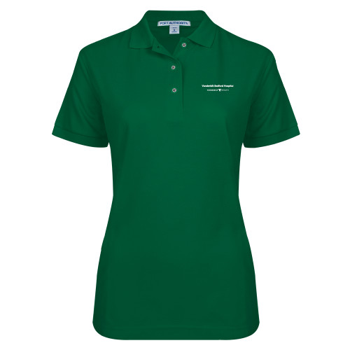  Womens Silk Touch Dark Green Pique Polo - Vanderbilt Bedford Hospital Vanderbilt Health