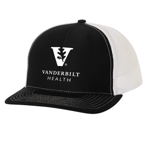  Richardson Black/White Trucker Hat - Vanderbilt Health EMB