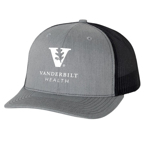  Richardson Heather Grey/Black Trucker Hat - Vanderbilt Health EMB