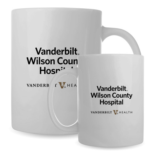  Full Color White Mug 15oz - Vanderbilt Wilson County Hospital Stacked