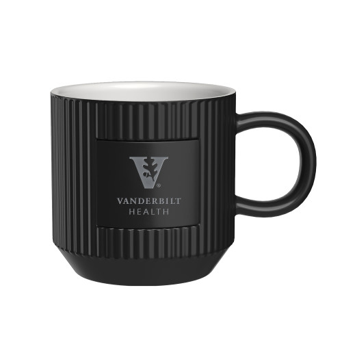  First Light Black Ceramic Mug - Vanderbilt Health Engraved