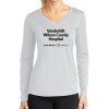 Thumbnail image for  Womens White Performance Long Sleeve V Neck Shirt