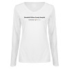 Thumbnail image for  Womens White Long Sleeve V Neck Tee