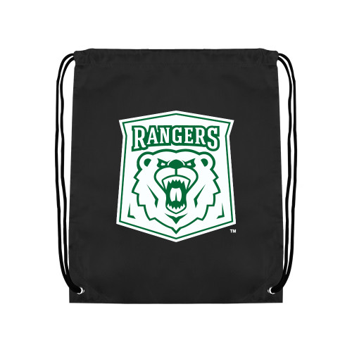  Black Drawstring Backpack - Primary Athletic Mark