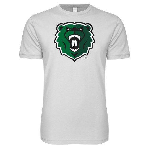  Next Level White SoftStyle T Shirt - Athletic Bear Head