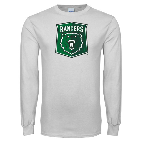  White Long Sleeve T Shirt - Primary Athletic Mark