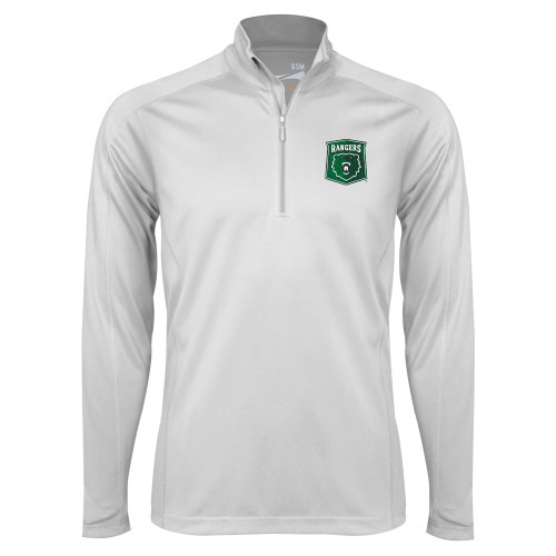  Syntrel White Interlock 1/4 Zip - Primary Athletic Mark