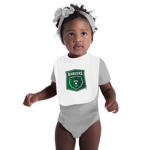  White Baby Bib - Primary Athletic Mark