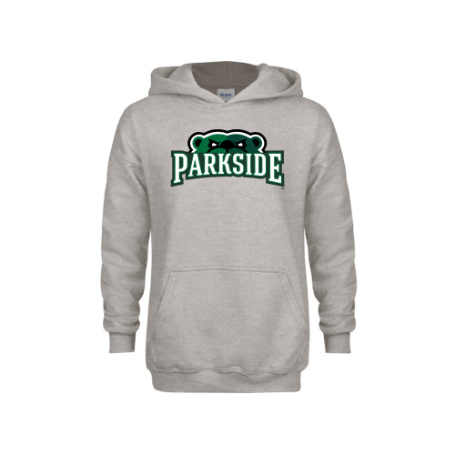  Youth Grey Fleece Hood - Primary Athletic Mark 1