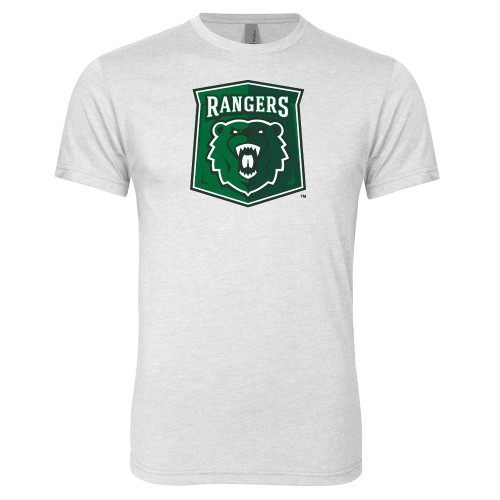  Next Level Heather White Triblend Tee - Primary Athletic Mark