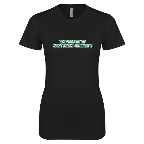  Next Level Womens Black Boyfriend Tee - University of Wisconsin-Parkside