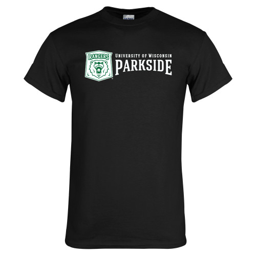  Black T Shirt - Primary Athletic Mark with Wordmark