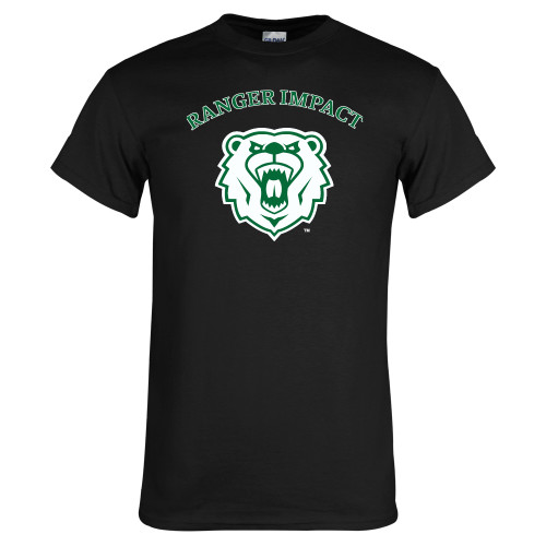  Black T Shirt - Ranger Impact Arched over Bear Head