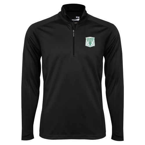  Syntrel Black Interlock 1/4 Zip - Primary Athletic Mark