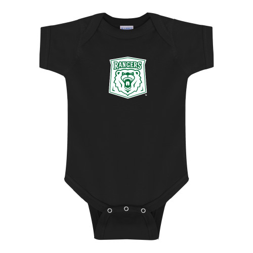  Black Infant Onesie - Primary Athletic Mark