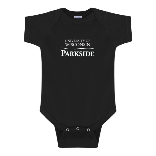  Black Infant Onesie - Parkside Wordmark Vertical