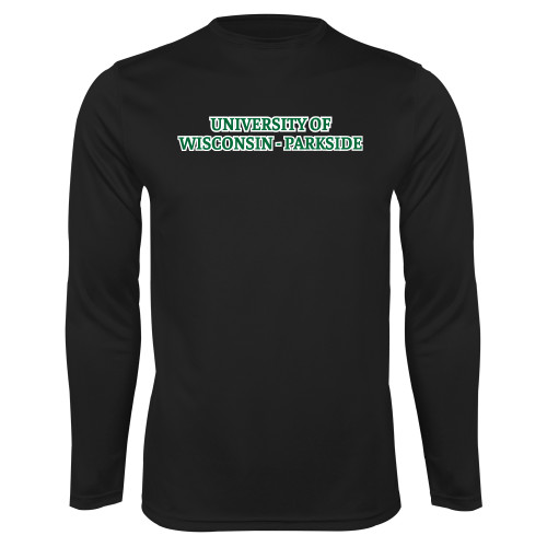  Black Performance Long Sleeve Shirt - University of Wisconsin-Parkside