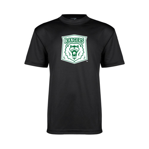  Youth Performance Black Tee - Primary Athletic Mark