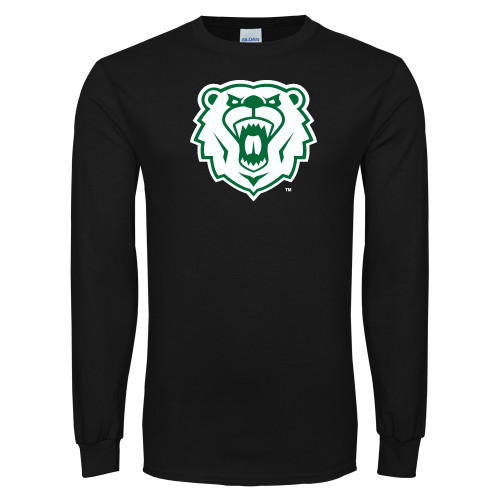  Black Long Sleeve T Shirt - Athletic Bear Head