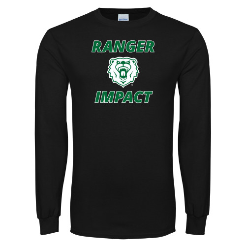  Black Long Sleeve T Shirt - Ranger Impact with Bear Head